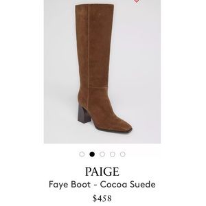 Brand Paige Size 9.5 Color Cocoa Suede